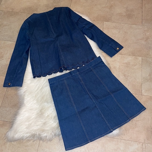Draper James Scalloped Skirt and Jacket - Picture 10 of 14
